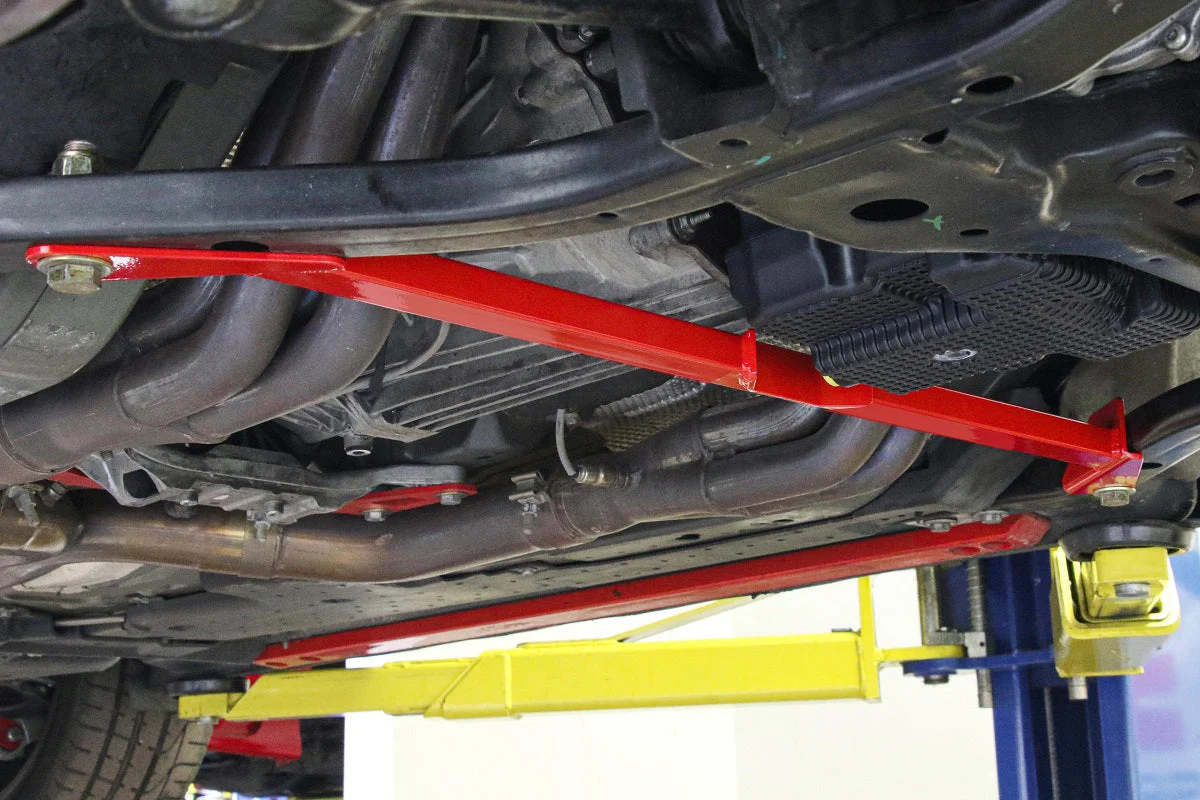 BMR Suspension 2015-2024 Mustang Front Subframe Chassis 2-Point Brace - Image 4