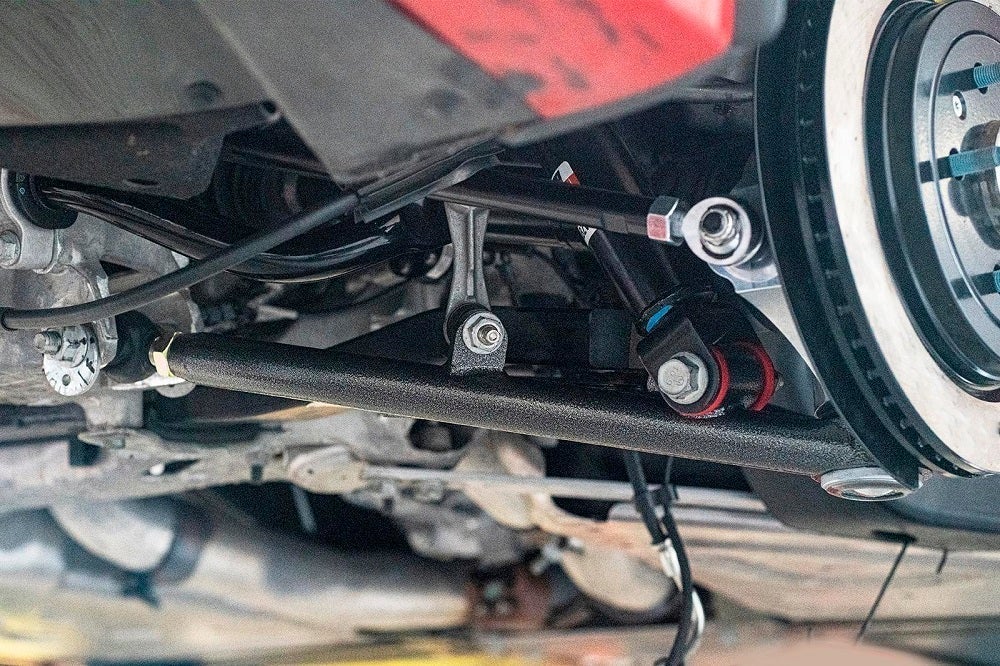 C7 15" Conversion Kit By Carlyle Racing, Drilled And Slotted Rotors, Red Calipers - Image 3