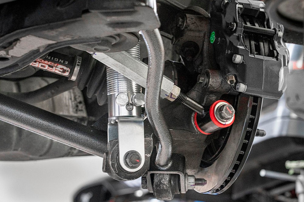 CTS V-2 15" Conversion Kit By Carlyle Racing, Drilled And Slotted Rotors, Red Calipers - Image 3