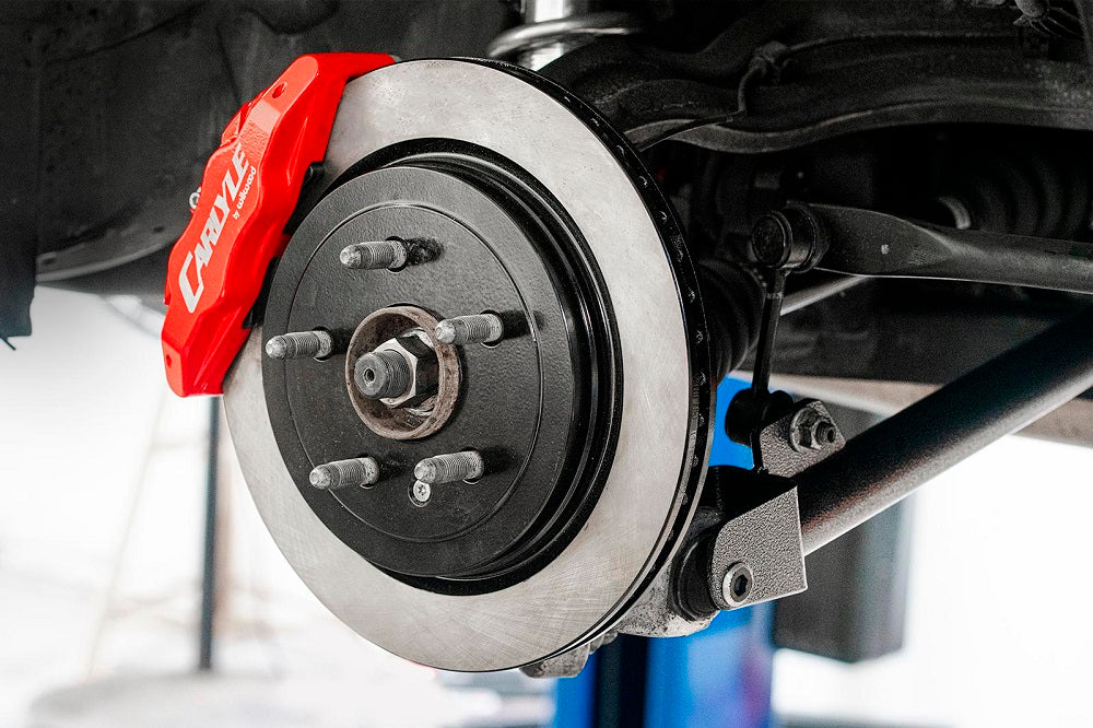 CTS V-2 15" Conversion Kit By Carlyle Racing, Solid Rotors, Red Calipers - Image 2