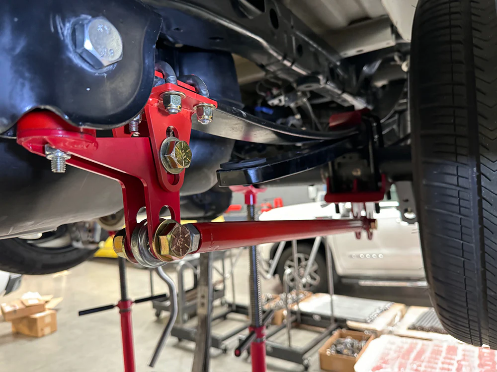 F150 Traction Bars 2015-2024 (Standard Axle Position) Red - Image 3