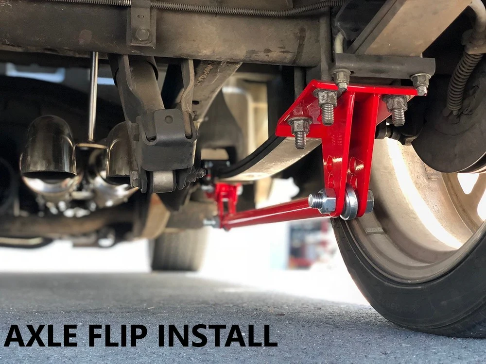 Silverado & Sierra Traction Bars 1988-2023 (Standard Axle Position Trucks) Red - Image 3