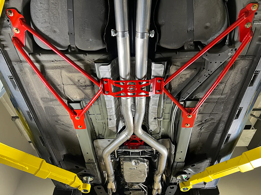 Tunnel Brace 2008-2017 (Camaro, Pontiac G8, and Chevy SS) Red - Image 3