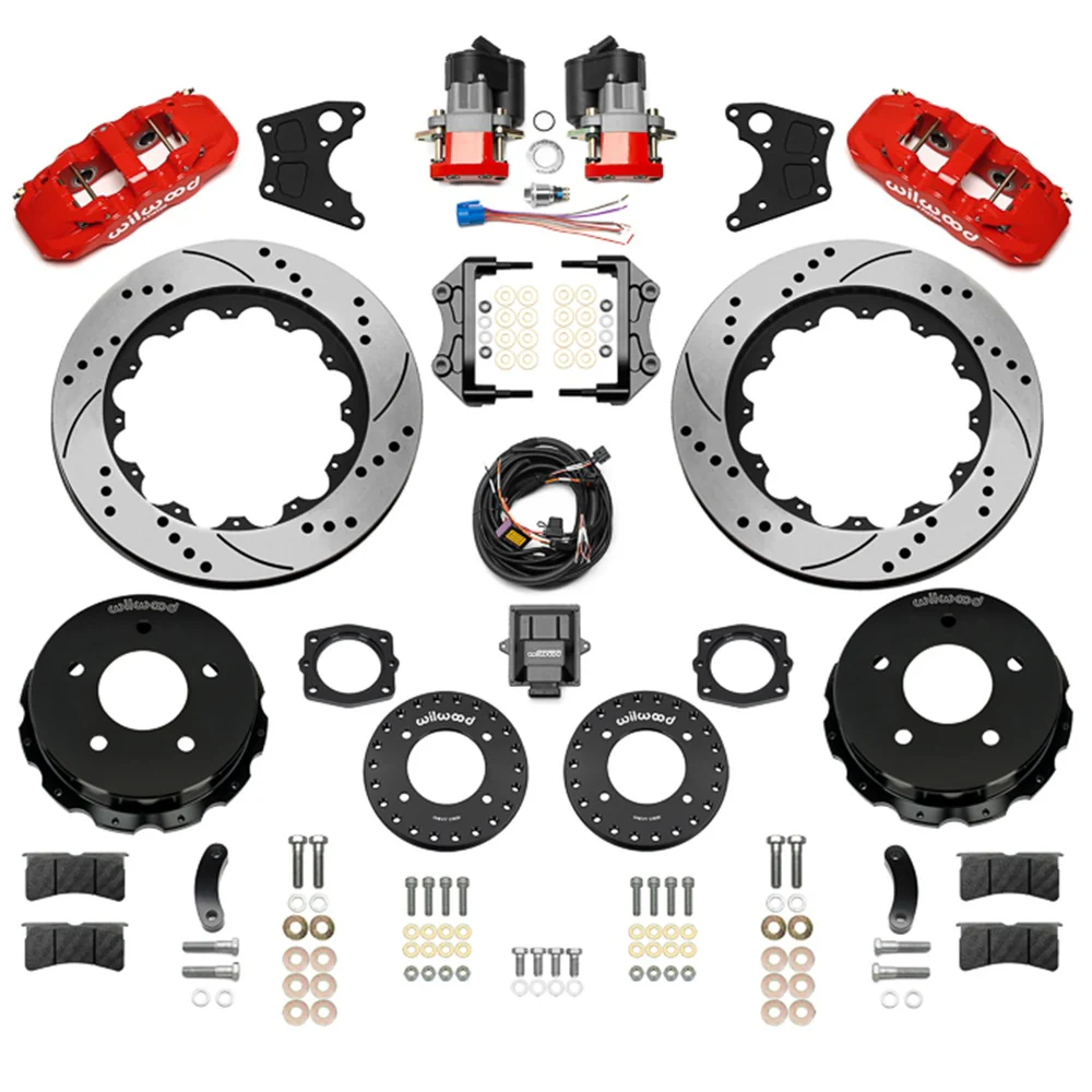 Wilwood AERO4 Big Brake Rear Electronic Parking Brake Kit | 88-98 C1500 - Rear Kit - Image 8