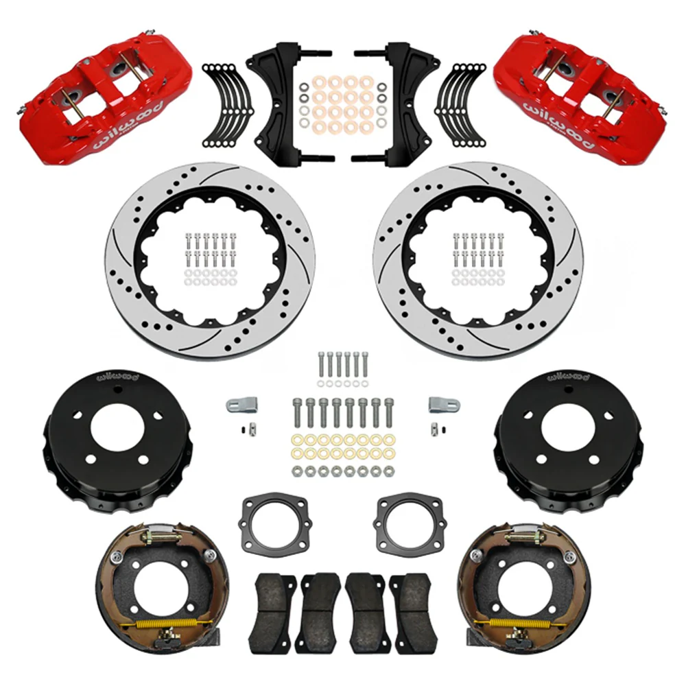 Wilwood AERO4 Big Brake Rear Parking Brake Kit | 88-98 C1500 - Rear Kit - Image 8