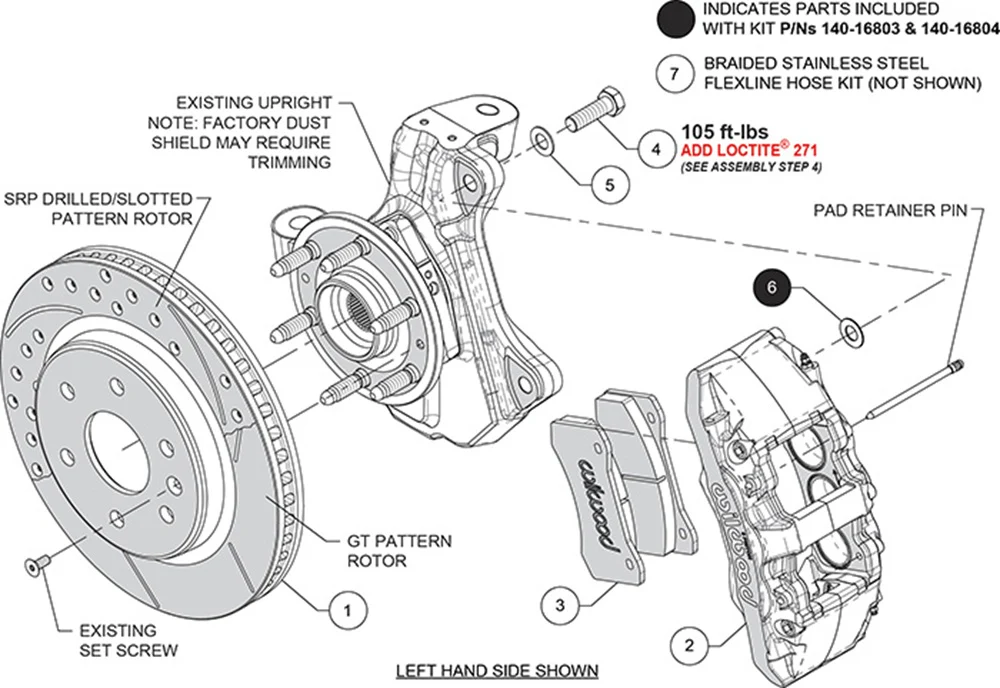 Wilwood AERO6 Direct-Mount Truck Front Brake Kit | 2000-2006 Silverado & Sierra 1500 - Image 5