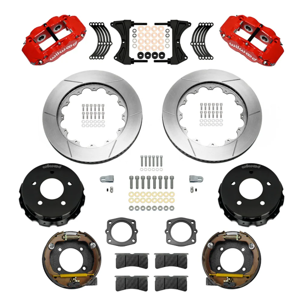 Wilwood Forged Narrow Superlite 4R Big Brake Rear Parking Brake Kit | 88-98 C1500 - Rear Kit - Image 10