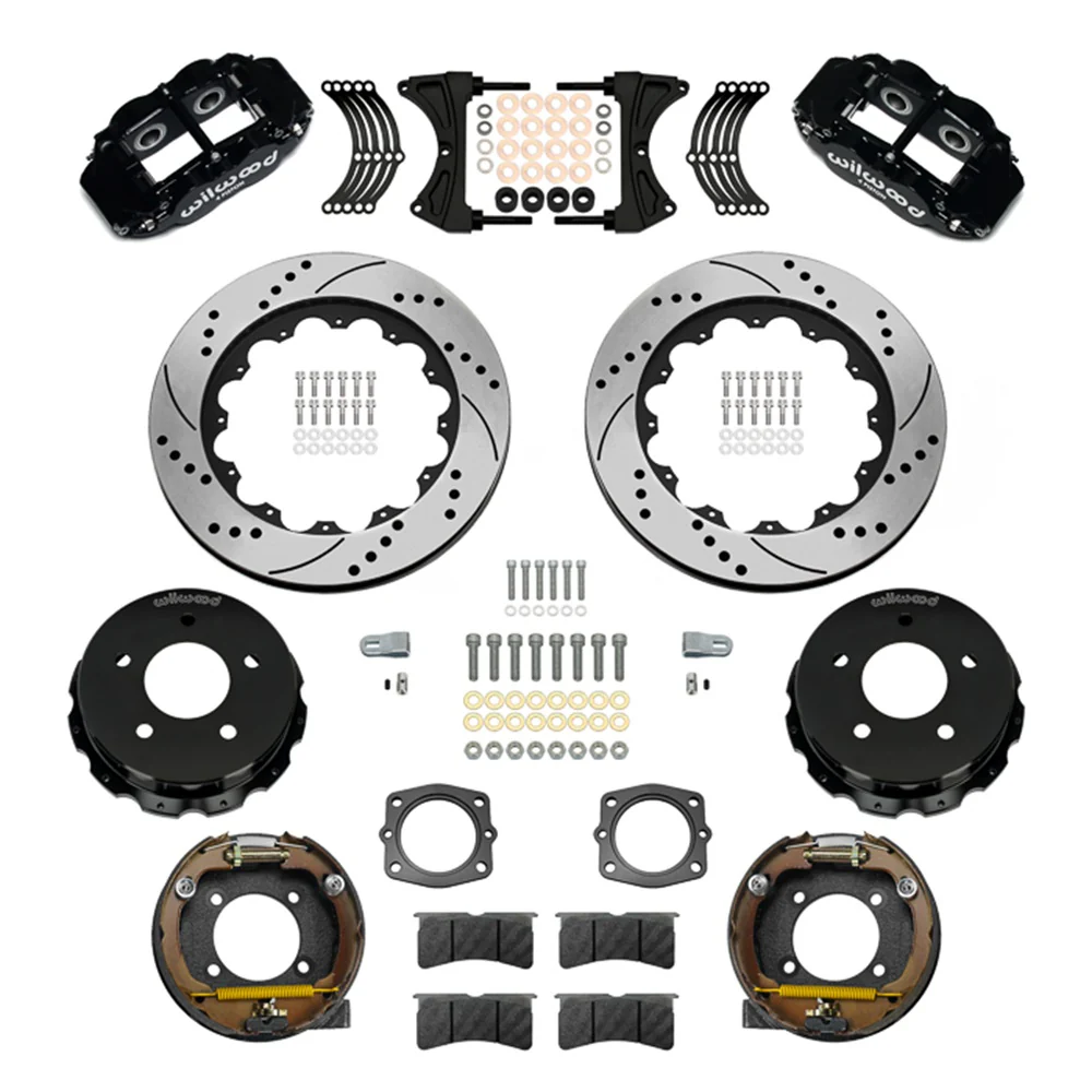 Wilwood Forged Narrow Superlite 4R Big Brake Rear Parking Brake Kit | 88-98 C1500 - Rear Kit - Image 11