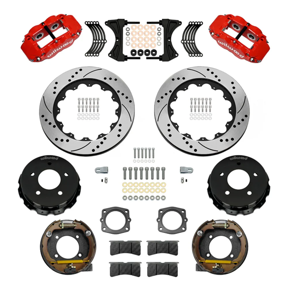 Wilwood Forged Narrow Superlite 4R Big Brake Rear Parking Brake Kit | 88-98 C1500 - Rear Kit - Image 8