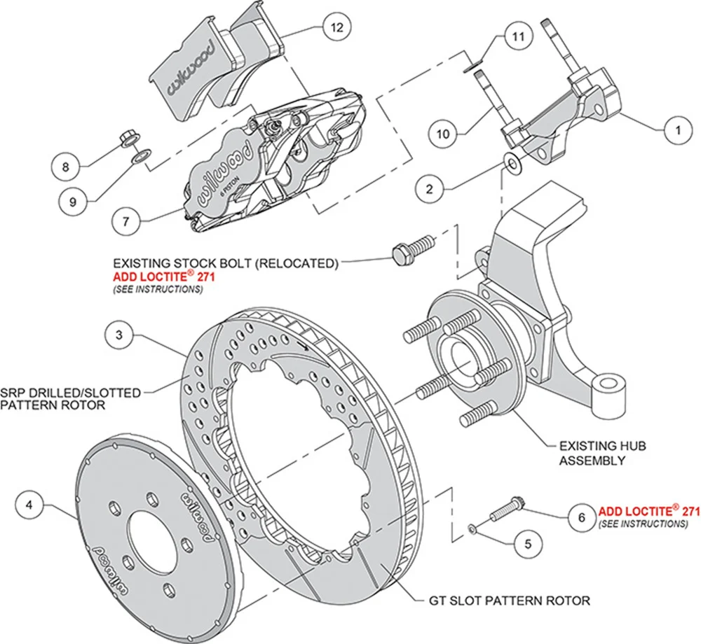Wilwood Forged Narrow Superlite 6R 13" Big Brake Front Brake Kit (Hat) | 1998-2002 Camaro & Firebird - Image 9