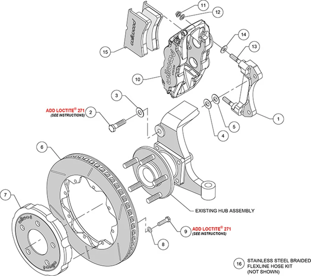 Wilwood Forged Superlite 4R 12" Big Brake Front Brake Kit (Race) | 1998-2002 Camaro & Firebird - Image 3