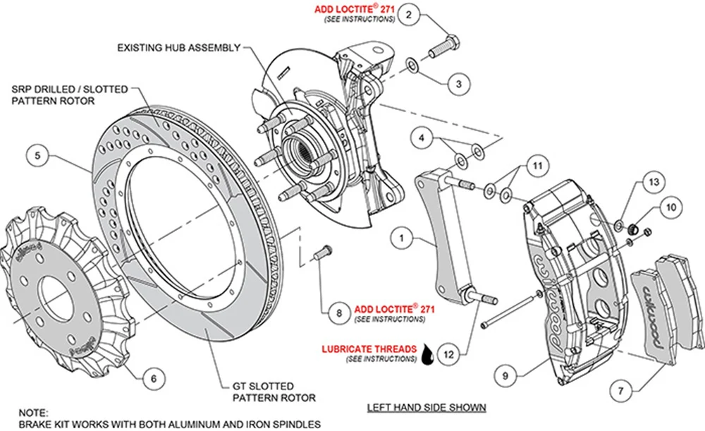 Wilwood TC6R 16" Big Brake Truck Front Brake Kit | 2000-2018 Silverado & Sierra 1500 - Image 5