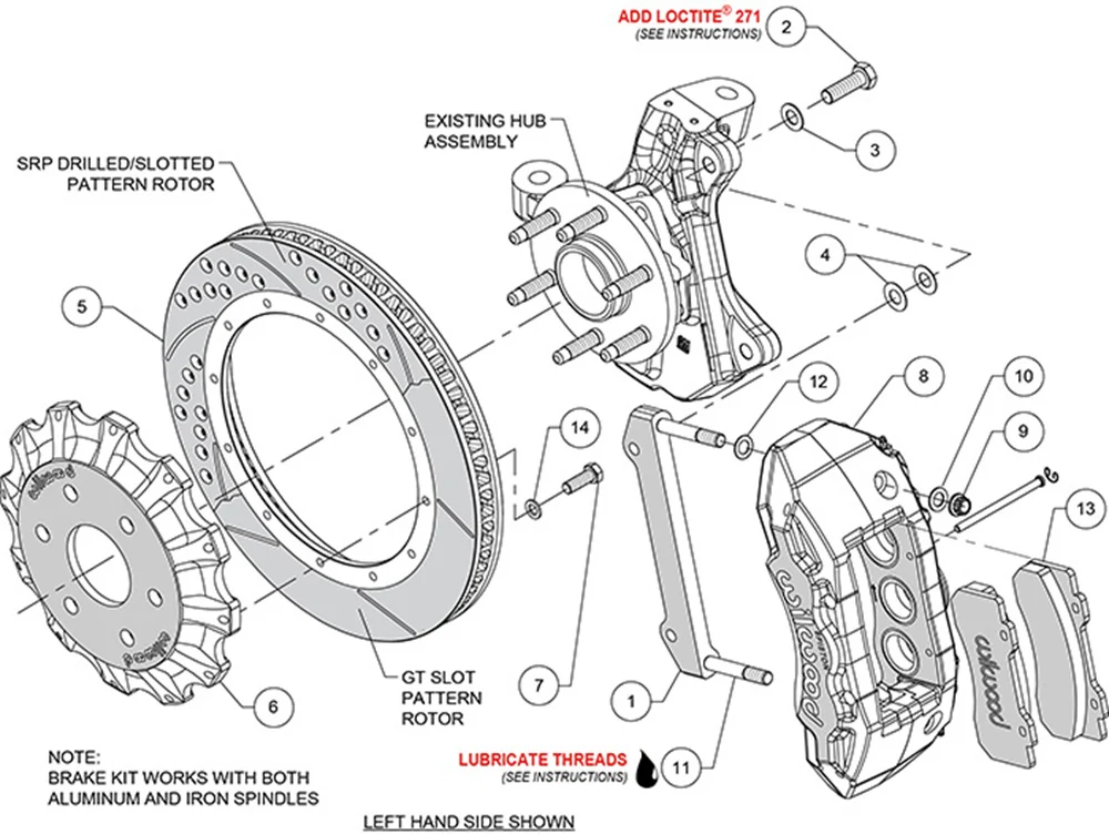 Wilwood TX6R 16" Big Brake Truck Front Brake Kit | 2000-2018 Silverado & Sierra 1500 - Image 6